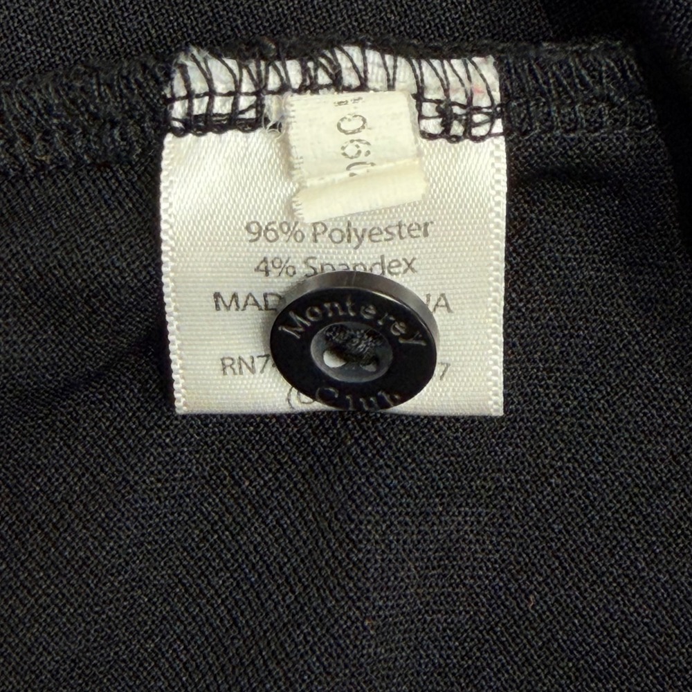 Monterey Club Mens XL Black Crush Orange Embroidered Performance Golf Polo Shirt - Picture 7 of 7